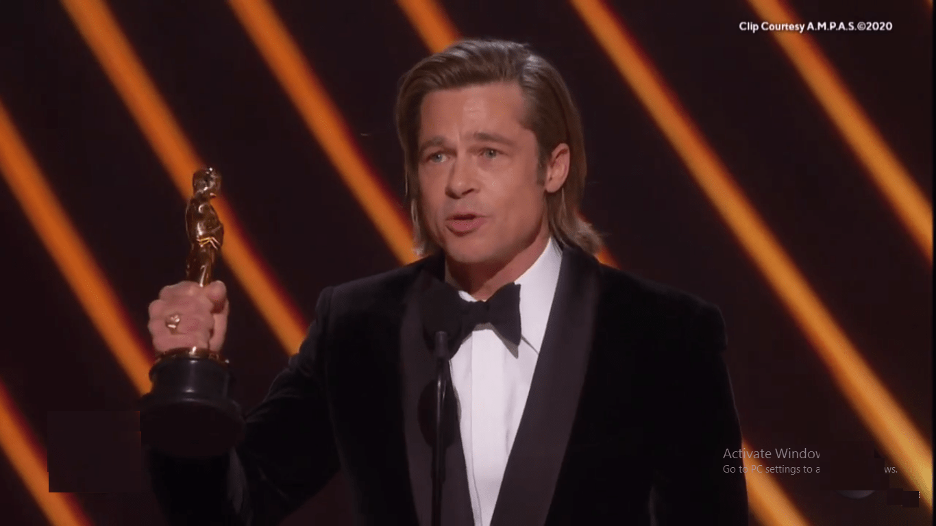 Oscar 2020 - Brad Pitt became the political favorite during the award for Best Supporting Role - Movie Tadka