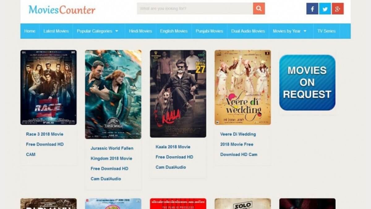 Movies Counter – Illegal HD Movies Download Website