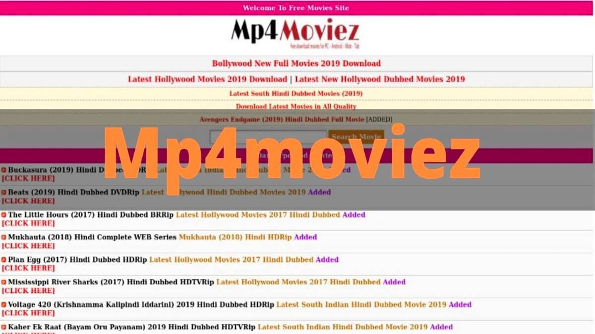 Mp4moviez 2021 – Illegal HD Movies Download Website