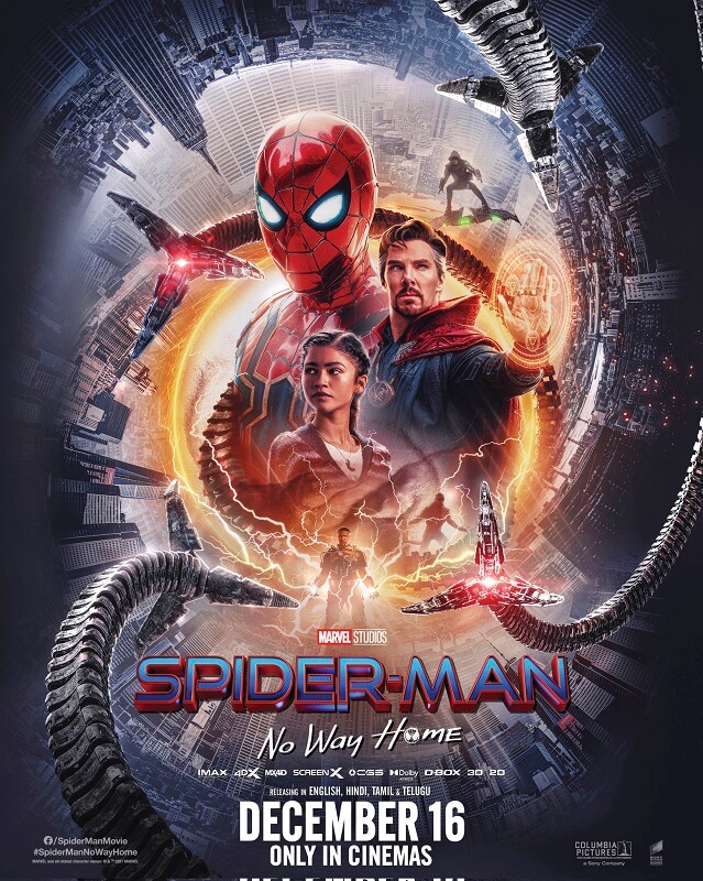 Spider Man No Way Home shows are a house full in advance ticket rate is 2200